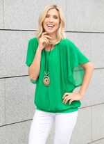 Poncho-tuniek met ge&iuml;ntegreerde top 