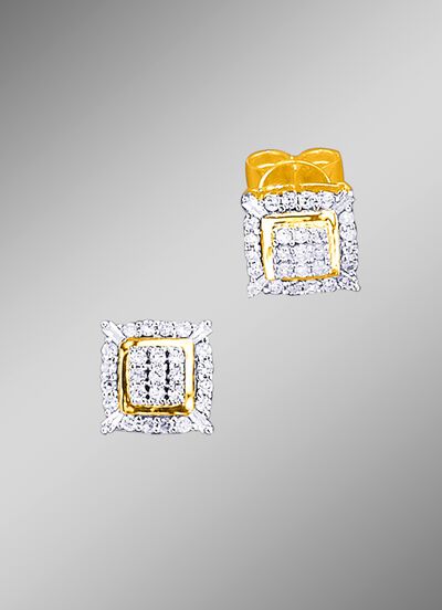 Oorknopjes met diamanten 