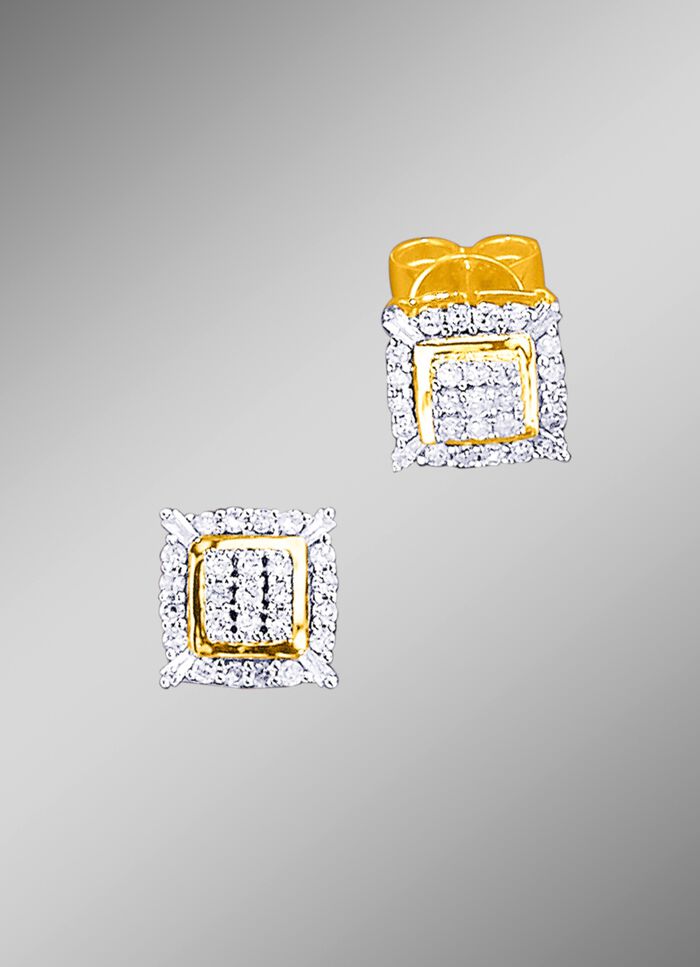 Oorknopjes met diamanten 