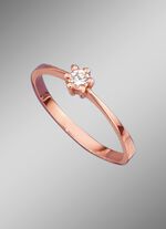 Damesring met loepzuivere briljant 