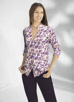 Blouse met schitterende kleurenprint 