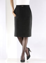 Rok in een slanke snit ZWART