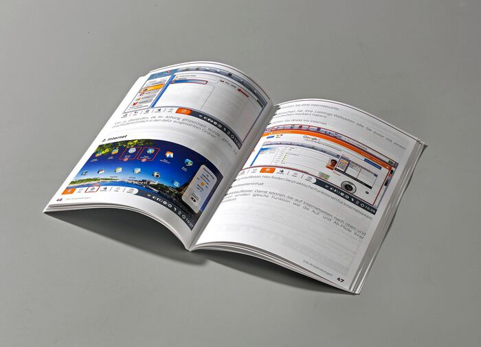 Notebook inclusief gebruiksaanwijzing met afbeeldingen 