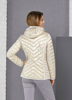 Functioneel jack met afneembare capuchon LICHTBEIGE