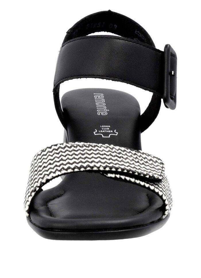 Remonte sandalen met gevlochten details SCHWARZ-WEISS