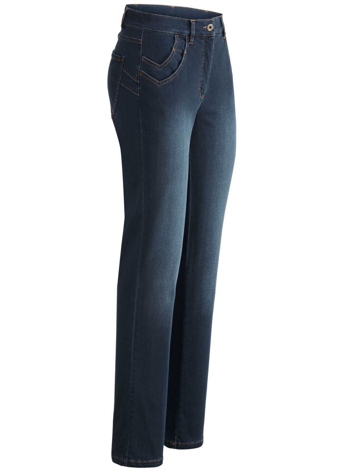 Jeans met verfijnde zakken 