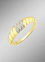 Edele damesring met 21 diamanten 