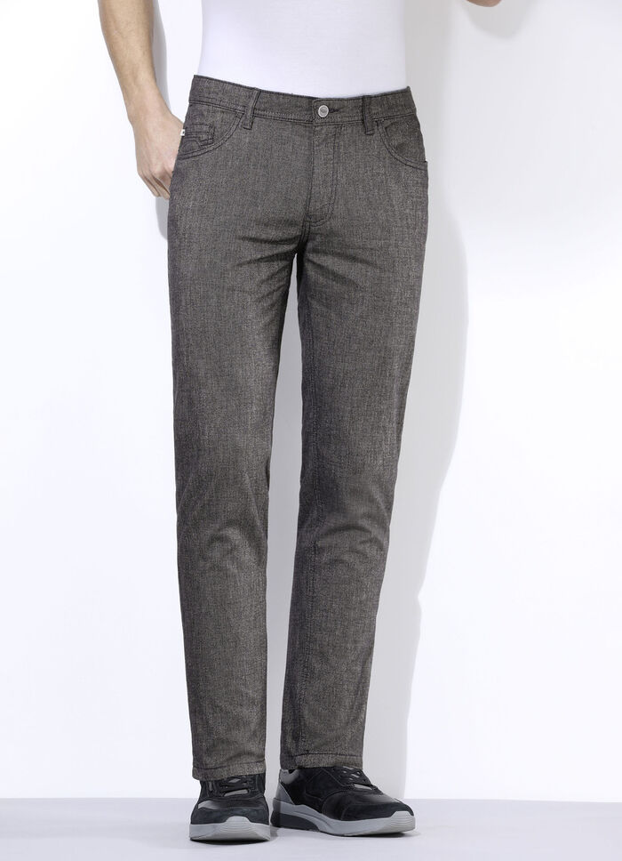 Broek "Redpoint" in wollook in 3 kleuren DONKERGRIJS GEMÊLEERD