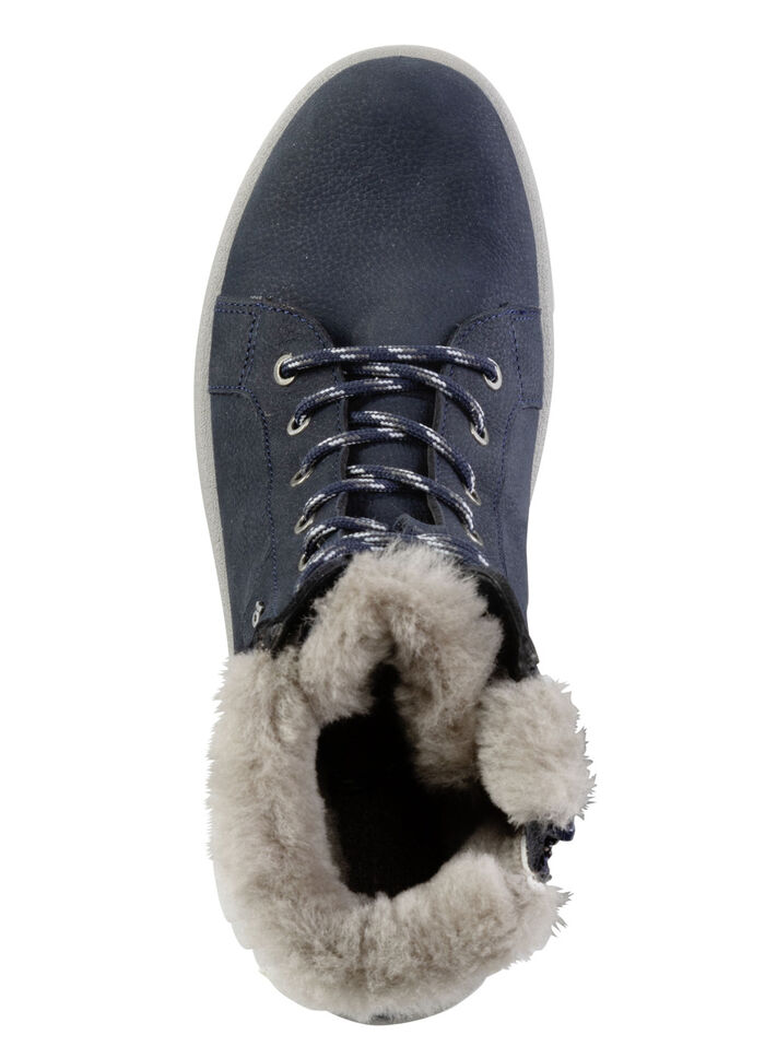 Veterlaarsje van generfd rundnubuckleer MARINE