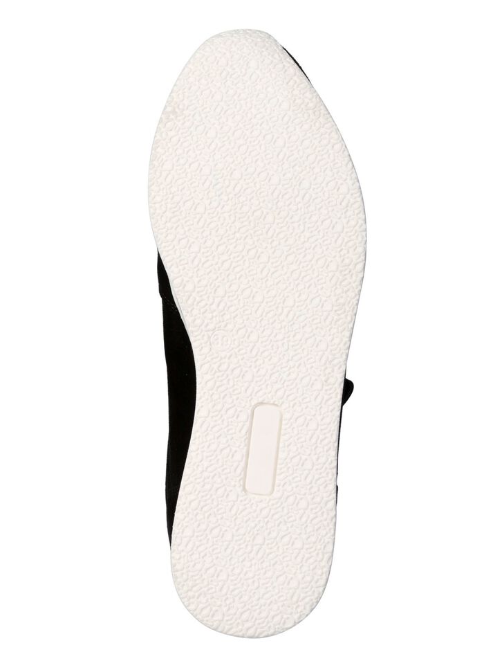 ELENA EDEN, comfortabele damessneakers, breedte G, met uitneembaar voetbed ZWART