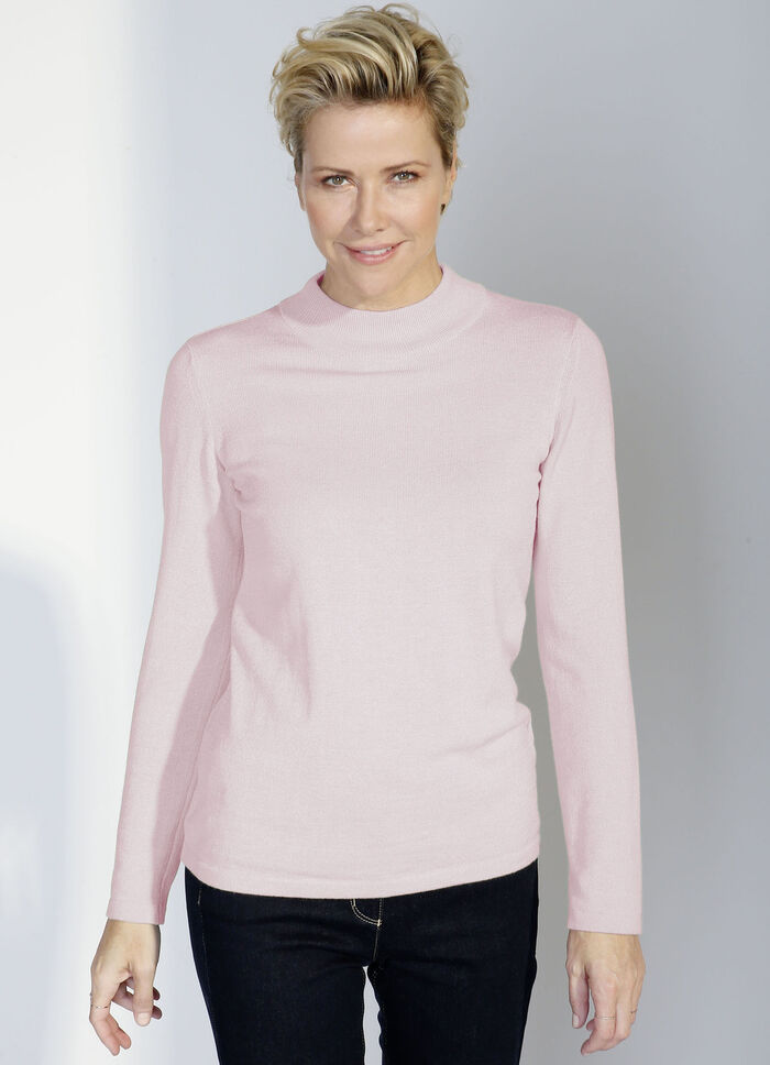 Trui met modale inhoud ROSÉ