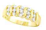 Mooie damesring met 3 diamanten 