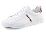 GINO GALANTE sneakers gemaakt van rundnappaleer WIT-BRUIN
