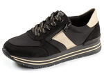 Remonte, trendy damessneakers, breedte G, met uitneembaar voetbed SCHWARZ-GOLD