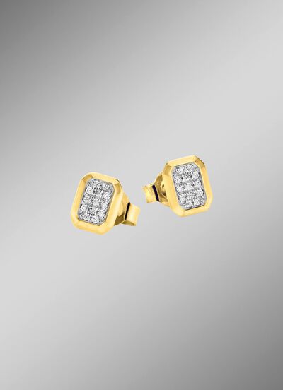 Oorstekers met diamanten 