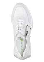 Waldläufer sneakers met klinknagels WEISS-EISGRAU