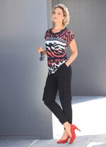 Overhemd met contrasterende letters 