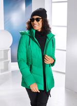 Jas met ritssluiting OPAALGROEN