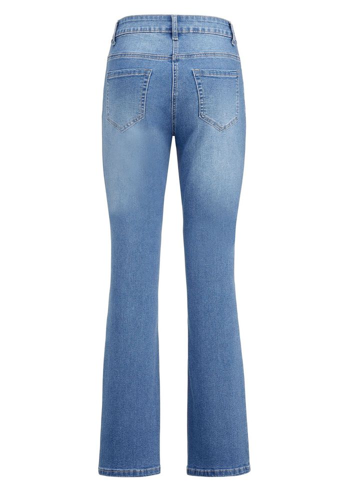 Jeans met licht uitlopende pijpen 