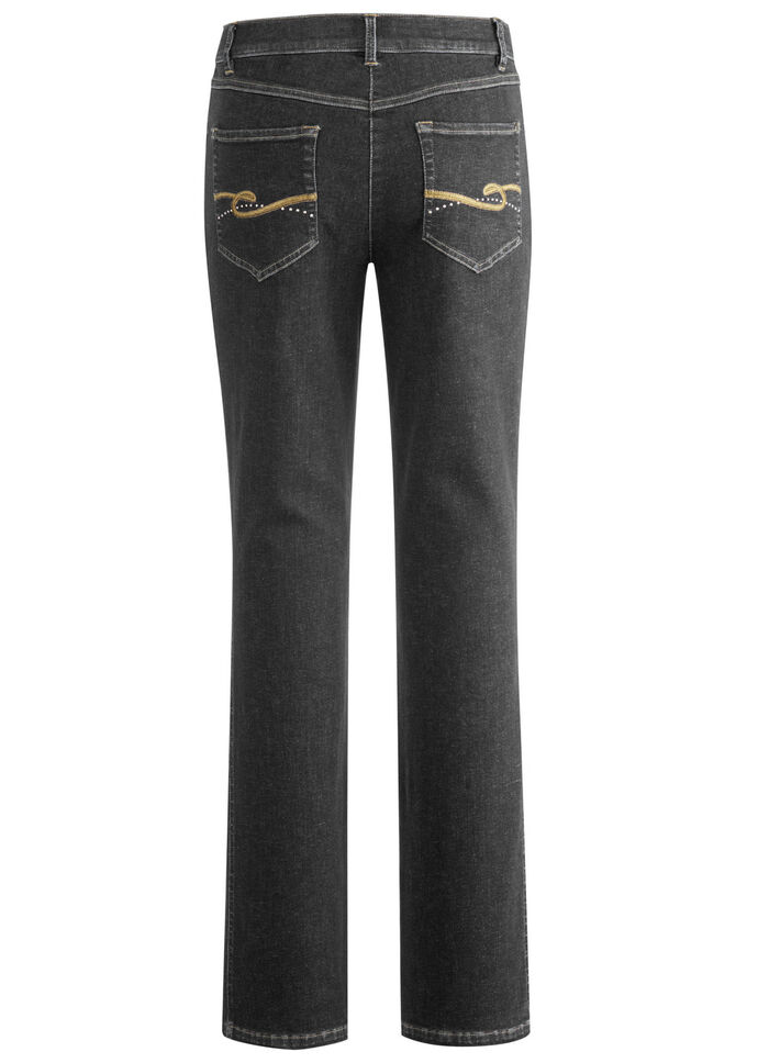 Jeans met 4 zakken SCHWARZ