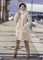 Omkeerbare korte jas in een oversized look 