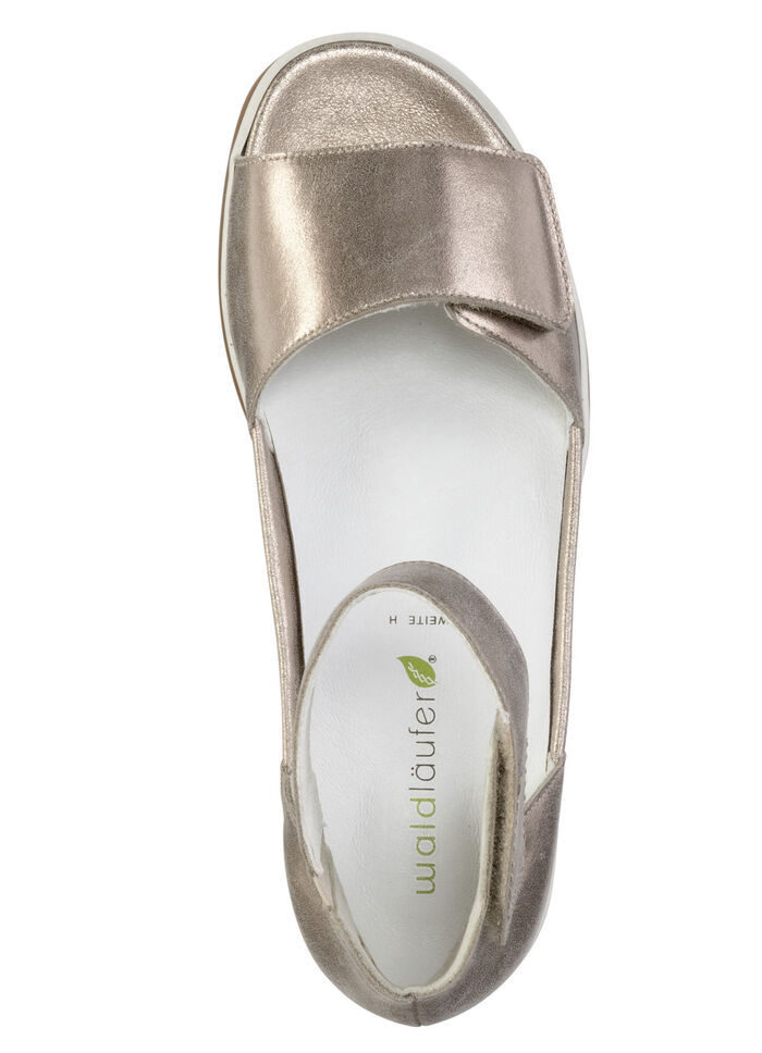 Ranger sandaal met uitneembaar leren voetbed ANTIEK GOUD