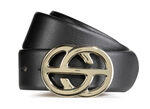 Leren riem SCHWARZ