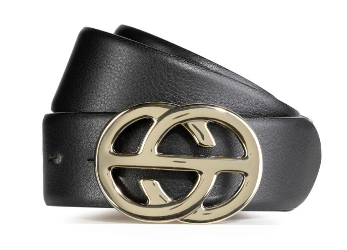 Leren riem SCHWARZ