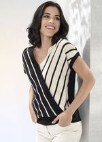 Trui van zachte kwaliteit ZWART-BEIGE