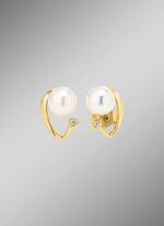 Klassieke elegantie: oorbellen met zoetwaterparels 