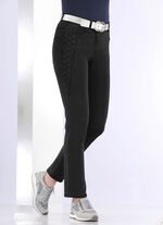 Jeans met mooie borduursels 