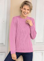 Trui met mix van structuurpatronen 