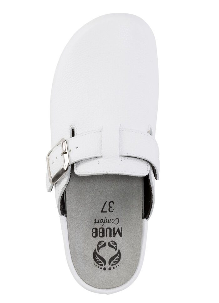 Mubb, klassieke damesklompen, Wete H, met uitneembaar voetbed WEISS