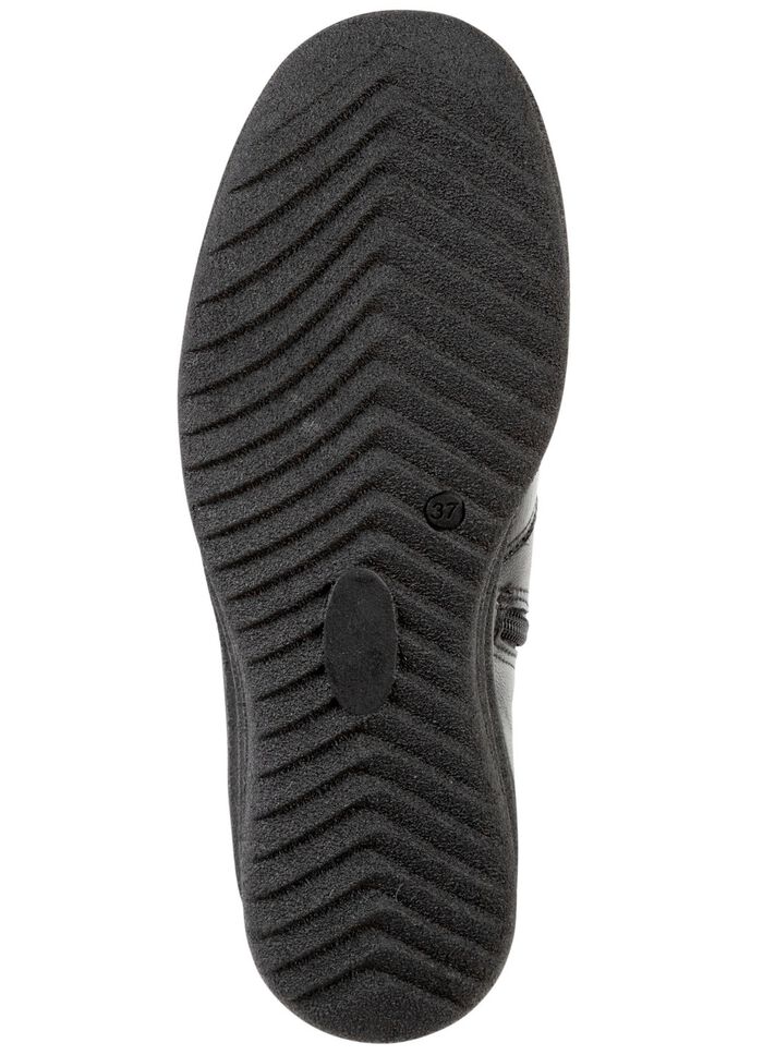 ELENA EDEN, gevoerde dames enkellaarsjes, winterschoenen, breedte H, met lamsvacht 