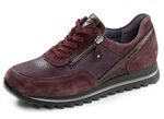 Waldläufer, comfortabele damessneakers, breedte H, met uitneembaar voetbed BORDEAUX