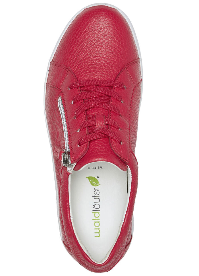 Waldläufer, comfortabele dames veterschoenen, breedte K, met uitneembaar voetbed ROOD