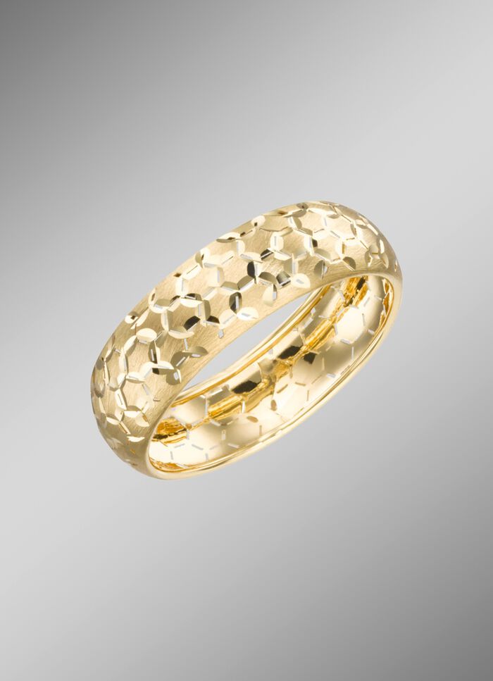 Damesring, machinaal gegraveerd 