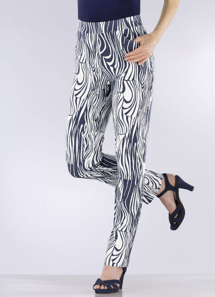 Broek met expressief design 