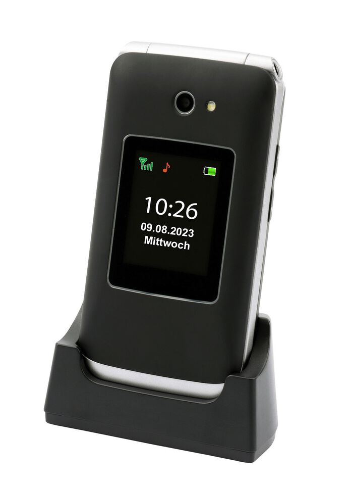 Olympia VITUS 4G klaptelefoon met grote knoppen ZWART