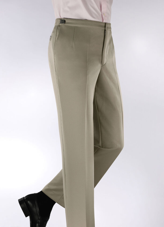 Broek met verstelbare tailleband "Klaus Models" in 4 kleuren BEIGE