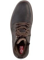 Rieker veterlaars met warme voering van lamsleer en pluche materiaal 