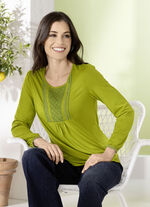 shirt met lusknoopsluiting 