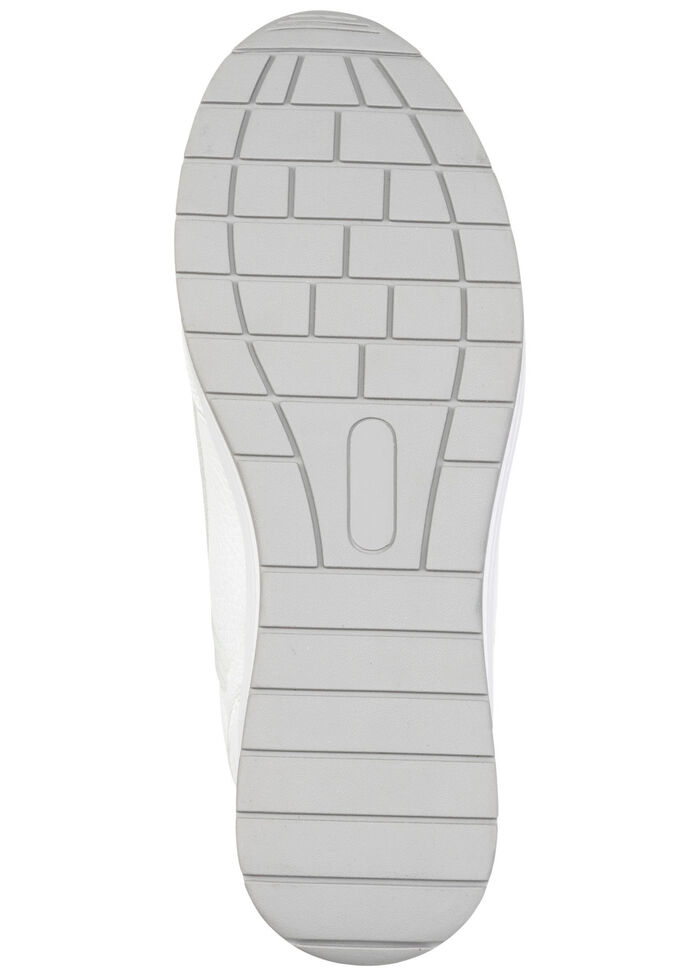 ELENA EDEN, comfortabele damessneakers, breedte H, met uitneembaar voetbed WIT