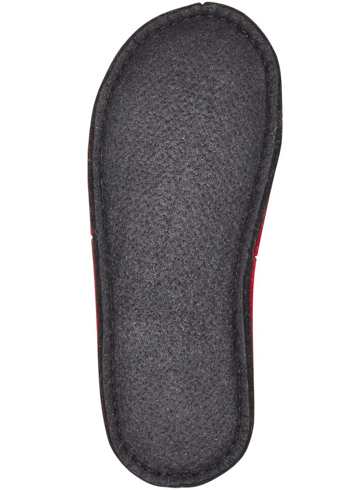 Klassieke damespantoffels, breedte H, met schattige kattenapplicatie 