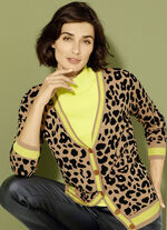 Vest met dierenbont-look 