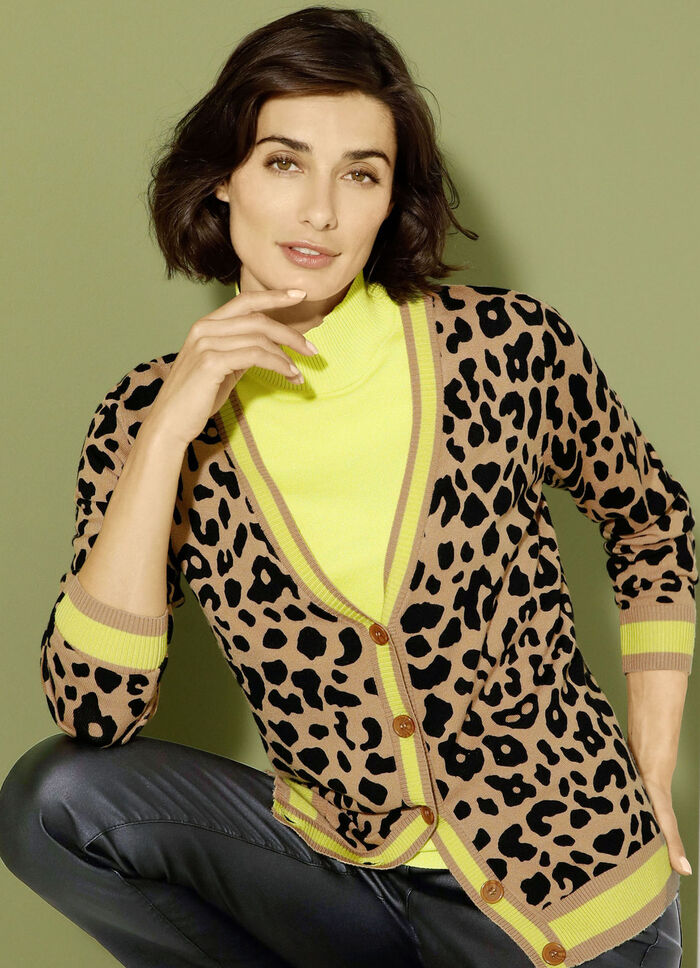 Vest met dierenbont-look 