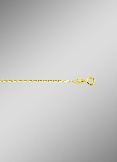 Diamantgeplateerde gouden ankerketting 