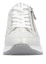 Rieker vetersneakers gemaakt van bedrukt synthetisch materiaal LICHTGRIJS-ZILVER