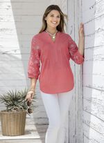 Tuniek met bies KORAAL