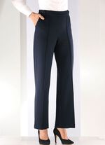 Broek met modieuze wijdte 